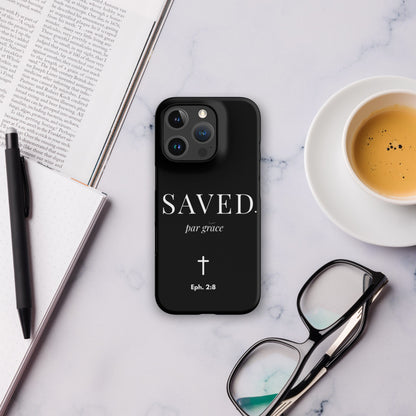 SAVED. Par grâce Phone Case